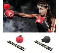 Palla da boxe per velocità montata sulla testa in schiuma PU, palla di reazione per allenamento di combattimento Sanda Muay Thai, attrezzatura per fitness domestico per coordinazione mano-occhio, pote