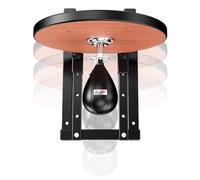 Palla da Boxe Professionale a Parete con Supporto - Piattaforma for Speed Ball da Boxe Regolabile in Altezza - Allena i Riflessi con Speed Ball Nera (Color : Black)