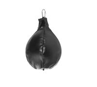 Palla da Boxe Professionale Sospesa a Forma di Goccia | PU Nero, Cuciture Rinforzate e Rimbalzo Elevato, per Palestra e Sessioni di Esercizio