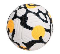 Palla da calcio n. 5, palla da calcio per allenamento adulti con camera d'aria in butile di alta qualità, dimensione standard 5, design con incisioni per allenamenti e prove di gio (Gialla)