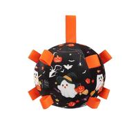 Palla da calcio per cani | Halloween Puppy Soccer Ball | Interactive Dog Bell Toy Toy per addestramento, dentizione, inseguimento, noia, divertimento in casa, gioco all'aperto e