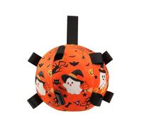 Palla da calcio per cani | Halloween Puppy Soccer Ball | Interactive Dog Bell Toy Toy per addestramento, dentizione, inseguimento, noia, divertimento in casa, gioco all'aperto e
