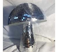 Palla Da Discoteca Abbagliante Fungo, Palla Da Discoteca Fungo D'argento Per La Festa, Bomboniere E Forniture (2pcs (S+L))