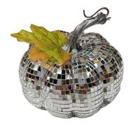 Palla da discoteca argentata - Decorazione di, accessorio per feste divertenti, a specchio creativa ed elegante, ornamento per effetti di illuminazione DJ | Per il compleanno, la celebrazi
