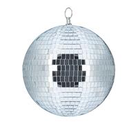 Relaxdays Palla da Discoteca, da Appendere, a Soffitto, Maxi Stratosfera, Specchiata, Compleanni, Ø 20cm, Argento