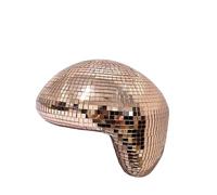 Palla da Discoteca Decorazione for feste con specchio a sfera da discoteca, toppa riflettente in vetro fuso, artigianato, nicchia for interni, strano ornamento(Color 3)