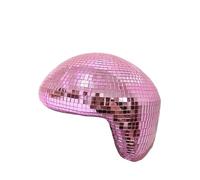 Palla da Discoteca Decorazione for feste con specchio a sfera da discoteca, toppa riflettente in vetro fuso, artigianato, nicchia for interni, strano ornamento(Color 4)