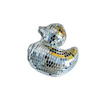 Palla da Discoteca Decorazione for la casa con palla da discoteca che si scioglie, massimalista, scultura luce riflessa e glitter, anatra creativa