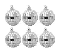 Palla da Discoteca Mini palla da discoteca, KTV, bar, illuminazione, specchio riflettente, palcoscenico, sfere argentate rotanti, decorazione for feste, ornamento appendere(6pcs)