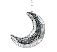 Palla Da Discoteca Ornamento da appendere a forma di palla discoteca a luna, specchio in vetro glitterato, pendente riflettente, decorazione for bar for feste matrimonio(Color8)