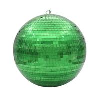 Palla Da Discoteca Sfera da discoteca a specchio Luce da palco Sfera di vetro rotante Decorazioni for feste Ktv Bar Dj Illuminazione Riflessione Sfera a specchio colorata(Green,Diameter 15cm 5.9in)