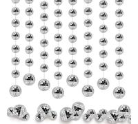 Palla da Discoteca,XineYuor 4PCS Disco Ball Argento Appeso Palla a Specchio Palla da Discoteca Argento Sfere da Discoteca a Specchio Sfere da Discoteca a Specchio per Feste Scintillanti