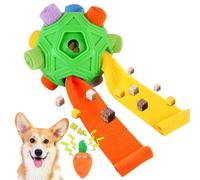 Palla da fiuto per cani, puzzle interattivo per cani, giocattolo per incoraggiare le abilità naturali di foraggiamento, alimentatore lento per allenamento e sollievo dallo stress (verde)