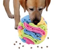 Palla da fiuto per dolcetti - Palla per nascondere alimenti, morbido peluche per nutrire il puzzle, attività di stimolazione mentale, giocattolo da lavoro nasale per cuccioli curiosi, piccolo, medio