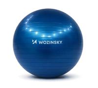 Palla da ginnastica con pompa 65 cm - blu