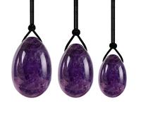 Palla Da Massaggio Con Ametista Yoni Egg Ball Women Muscle Training Natural Jade Kegel Massager,set Di Uova