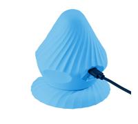 Palla da massaggio, corpo in plastica, vibrante ed elettrico, massaggiatore profondo con ventosa per rigenerazione muscolare, vibrazione a 4 marce, per schiena, gambe, collo dopo allenamento, 9 x 9,5