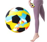 Palla da Massaggio - Forma Palla da Calcio per Massaggio Muscolare,Attrezzo Sportivo in Silicone, Elastici per Yoga, Palestra e Spostamenti, Adatta per Mani, Piedi e Schiena