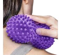Palla da massaggio per la schiena, palla da massaggio per muscoli e terapia sportiva | con plettri per riflessologia e stress, fitness, esercizio, yoga, muscoli, tessuto profondo, postura e mobilità