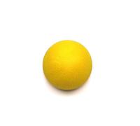 Palla da massaggio per rilassamento miofasciale per spalle e collo, per agopressione, yoga, fascia, materiale TPE, rilassamento muscolare, massaggio, palla da hockey (giallo)