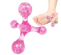 Palla da massaggio per schiena, massaggiatore portatile per il corpo, strumento di massaggio multifunzionale portatile, sfere per massaggio a quattro angoli per muscoli, schiena, collo, articolazioni,