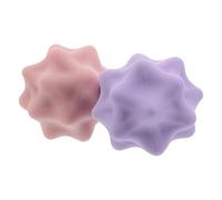 Palla da Massaggio Spiky 2 Pezzi in Silicone 4x4x4 CM per Piedi | Superficie Dura e Testurizzata, Rilascio , Recupero Post Allenamento, Viaggio e Terapia Autonoma