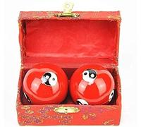 Palla da massaggio sportiva da 2 pezzi Palla cinese per assistenza sanitaria Palla antistress per adulti(Color:a)