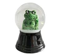 Palla da neve in vero vetro - quasi come la vera neve, motivo rana, 4 cm