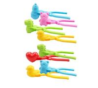 Palla da neve - perfette istantaneamente, set di 4 con impugnatura antiscivolo, per tutti i piccoli adulti, battaglie all'aperto, strumento per pala clip incluso