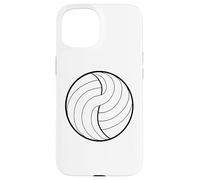 Palla da pallavolo Schizzo di una riga Custodia per iPhone 15