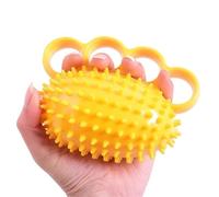 Palla da presa for riabilitazione, palla da spremere for esercizi con la mano a forma di riccio, adatta for la riabilitazione ictus, allenamento for la forza delle, sollievo dallo stress(Yellow)