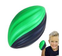 Palla da rugby per bambini, design a da 12,7 cm, giocattolo che rimbalza lentamente, costruzione leggera e morbida per esercizi sportivi principianti, materiale sicuro con superficie di presa