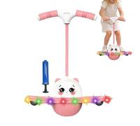 Palla da salto di equilibrio per bambini, giocattolo da tavola Glow Bounce Trick, con luce a LED, pedalata antiscivolo, dispositivo interattivo, per il giochi per interni ed esterni