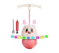 Palla da salto - Tavola di equilibrio con orecchie da coniglio illuminate | Giocattolo sportivo per bambini | Attrezzatura da gioco per salto al coperto all'aperto per ragazze Ragazzi Divertimento ese