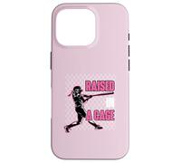 Palla da softball sollevata in gabbia Custodia per iPhone 16 Pro
