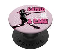 Palla da softball sollevata in gabbia PopSockets PopGrip Adesivo
