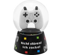 Palla da sogno "Zocken": palla da sogno con motivo "Nicht stören! Ich zocke!", a forma di controller, con glitter colorati