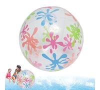 Palla da spiaggia gonfiabile, grande giocattolo d'acqua trasparente in PVC da 80 cm, palla con design durevole, giochi da spiaggia, regali per l'estate, piscina all'aperto, vacanze