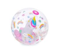 Legami - Palla da Spiaggia Gonfiabile, Beach Ball, Pallone Gonfiabile in PVC, Morbido per Bambini, Palla Gonfiabile per Feste Mare con Unicorno, Gonfiabile per Giocare Calcio Pallavolo, Diametro 40 cm