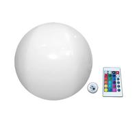 Palla da spiaggia luminosa a LED, 38,1 cm, giocattolo gonfiabile impermeabile, con telecomando, per bambini, adulti, famiglia, feste, nuoto, estate, all'aperto e di notte