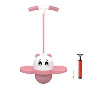 Palla da trick per bambini, saltatore sicuro a forma di panda con manico, antiscivolo, gonfiabile, senza lattice, strato di parete ispessito e resistente agli urti, equilibrio di gioco in fretta