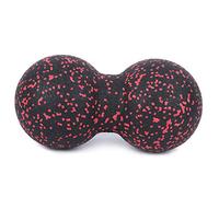 Palla da yoga Palla da massaggio Punti di agopuntura Attrezzatura per massaggio EPP Dispositivo a rilascio multiplo Rilassa i muscoli Palla di arachidi per braccia Collo Piedi (negro rojo)