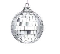 Palla decorativa per feste disco, Sfera Specchio Disco Argento 2-10cm 40 Pz(3cm 12pcs)