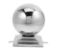 Palla Decorativa per Recinzione in Acciaio Inox Argento, Elegante | Facile da Installare, Alta Resistenza All'usura, Antigraffio, Non Arrugginisce, Finitura Curata