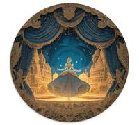 Palla della Principessa 3D Jigsaw Puzzle Rotondo 1000Pcs Adulti E Ragazzi Festa Aziendale Regalo Puzzle 1000pcs (67.5x67.5cm)