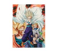 PALLA DI DRAGO - Impression en Verre - Heroes vs Cell - 30X40 Cm