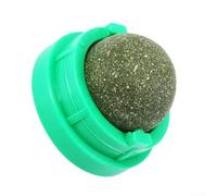 Palla di erba gatta naturale 3 cm commestibile leccare giocattolo verde