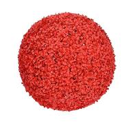 Palla di foglie artificiali topiaria, sfera di bosso artificiale for interni/esterni, facile da montare e curare, simulazione realistica di piante decorative finte for casa giardino(Red,41cm)