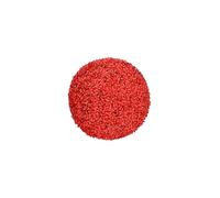 Palla di foglie artificiali topiaria, sfera di bosso artificiale for interni/esterni, facile da montare e curare, simulazione realistica di piante decorative finte for casa giardino(Red,13cm)