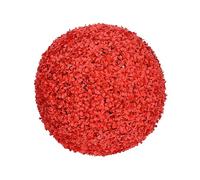 Palla di foglie artificiali topiaria, sfera di bosso artificiale for interni/esterni, facile da montare e curare, simulazione realistica di piante decorative finte for casa giardino(Red,33cm)